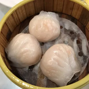 Shrimp dumplings (har kao)