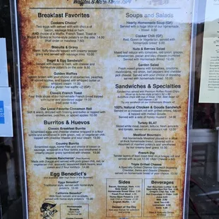 Breakfast &amp; lunch