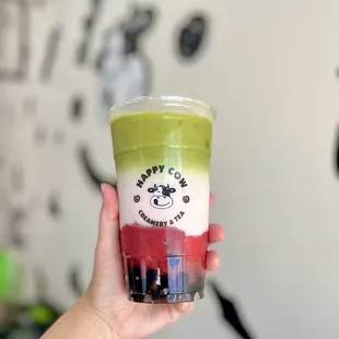 Strawberry Matcha Latte