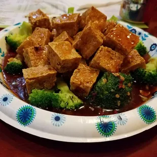 Tofu general tso.