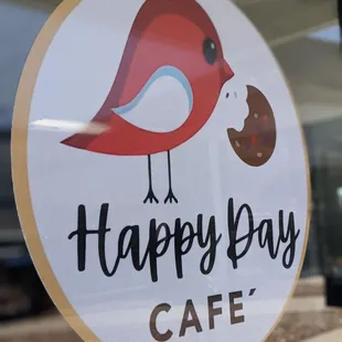 a bird eating a donut