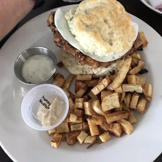 Biscuit with Chicken Fried Steak