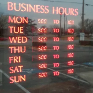 Wow, they close early