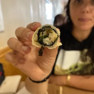 That Nori wrapped, deep fried shrimp life