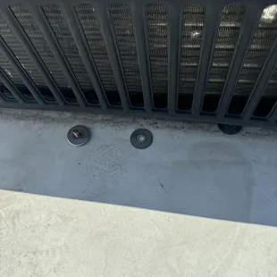 Bolts from A/C cover not out back on