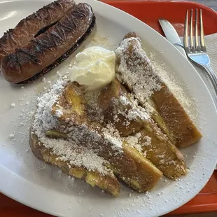 French toast &amp; chicken apples