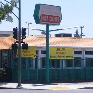 the front of the restaurant