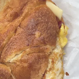 Bacon, Egg and Cheese Croissant Sandwich