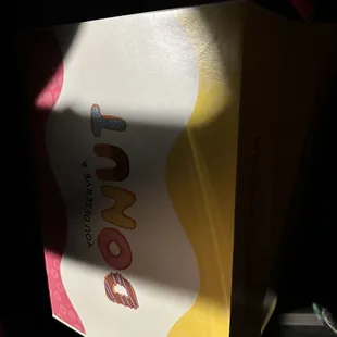 a box of doughnuts