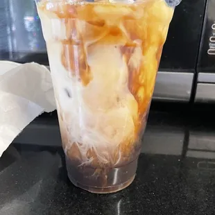 Iced coffee with room for cream