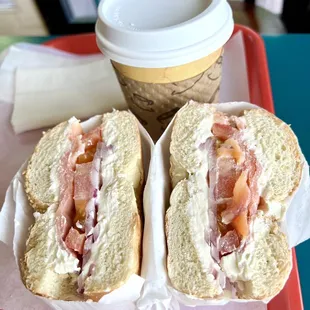 Nova lox with everything on it, on a sesame bagel