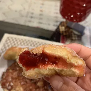 Jelly filled donut hole
