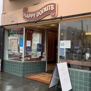 the front of a restaurant