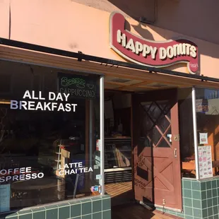 the front of a restaurant