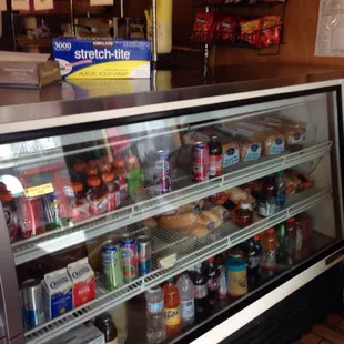 a refrigerated display case