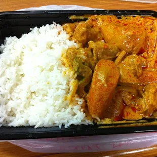 Curry chicken with rice