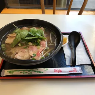 "Beef noodle soup" according to the whiteboard