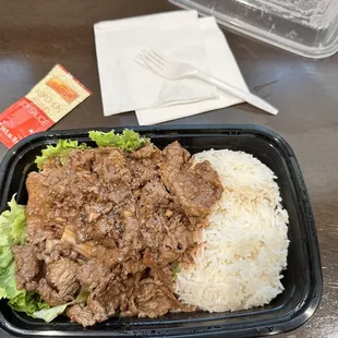 a meal in a plastic container