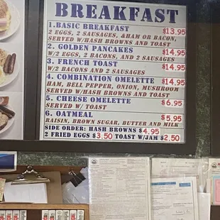 Breakfast Plate Menu