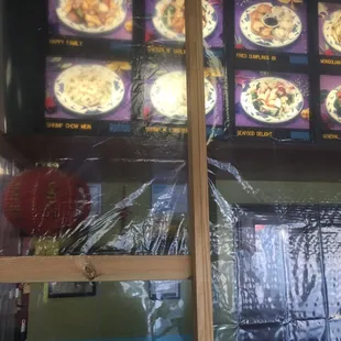 the menu of a chinese restaurant