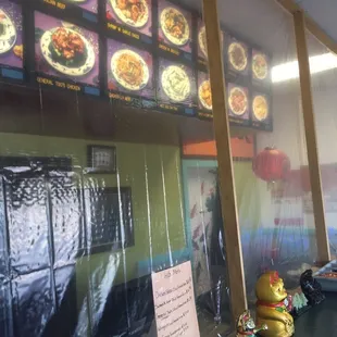 the menu of a chinese restaurant