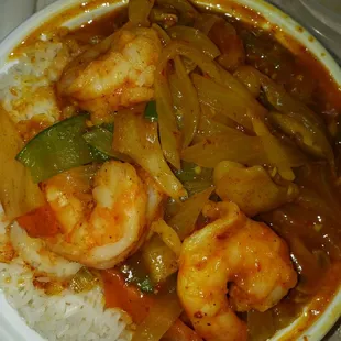 Curry shrimp #yum #ReviewsByRL