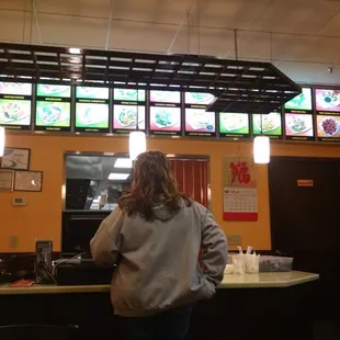 Counter at the happy dragon