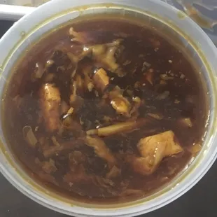 Hot &amp; sour soup. Yum.