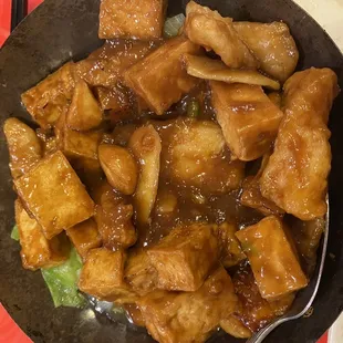 Tofu and rock fish stew