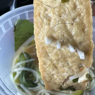 Veggie pho with hair