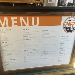 Main menu