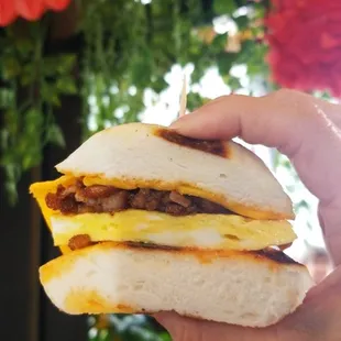 The breakfast bao special. Hope this becomes a permanent menu item!