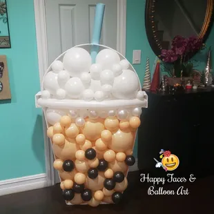 4ft tall Balloon Mosaic Cup