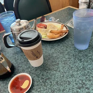 Appetizers with the dinners.