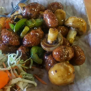 Vege Oyster With Black Bean & Chili Sauce