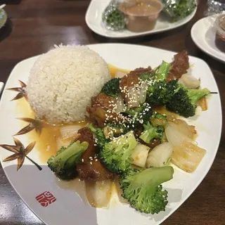 Orange Chicken Lunch Plate