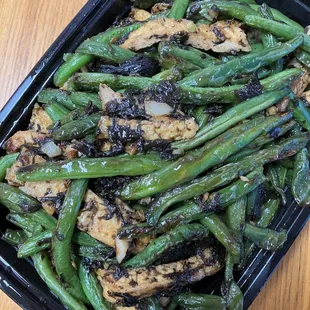 Green beans with tofu