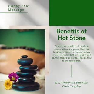 Happy Foot Massage
 1215 N Willow Ave Suite #150, Clovis, CA 93619
 Call us at 559-668-2668