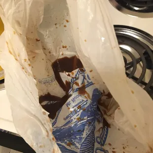 Thats the bag it came in. Like seriously?