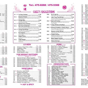 menu, sushi and sashimi