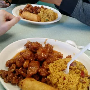 Two General Tsaos chicken