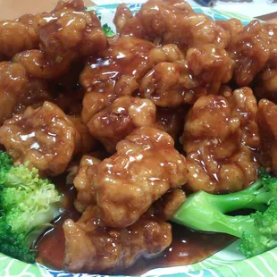 General Tso's -- all breading