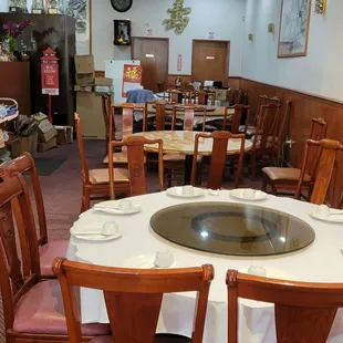 Big banquet style tables