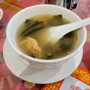 House Soup, made with dried bok choy