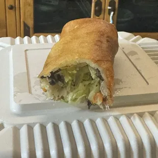 Lots of yummy veggie filling