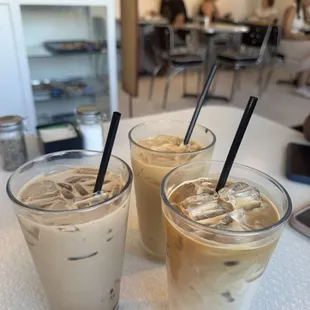 Mocha, Latte and Cappuccino Frappe