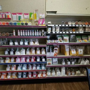 Lots of gluten-free goodies to get at the store everything from spices, noodles, to even pizza crust!