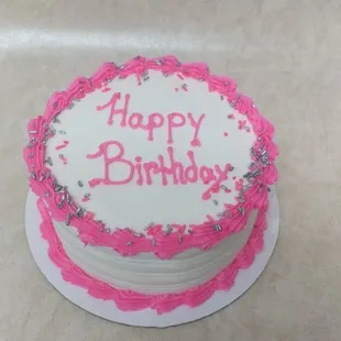 Small classic birthday cake