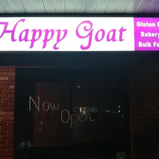 Happy goat gluten-free bakery is open again yay!
