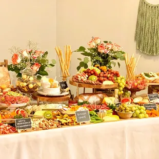 Grazing table for a relaunch opening of Aria &amp; Collective